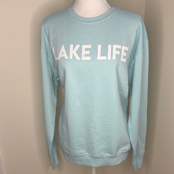Simply Southern Lake Life Women's Mint Sweatshirt. XS-Small - Picture 1 of 7